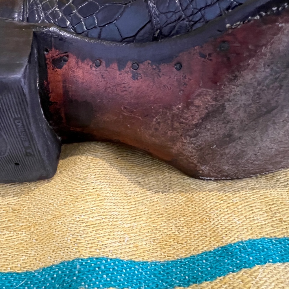 Rare Exotic Pre-Ban Justin Sea Turtle Boots - Picture 3 of 16